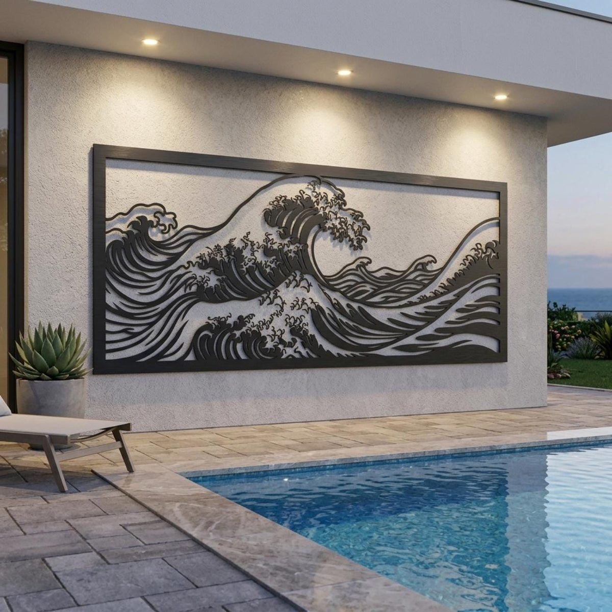 Wave Metal Wall Decor