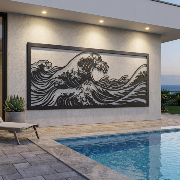 Wave Metal Wall Decor