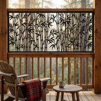 Bamboo Metal Privacy Screen