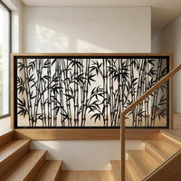 Bamboo Metal Privacy Screen