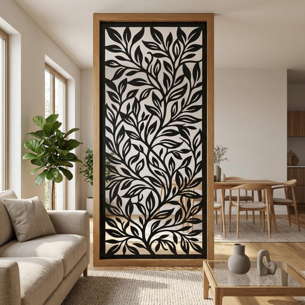 Leaf Metal Privacy Screen