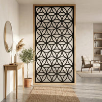 Flower of Life Metal Privacy Screen