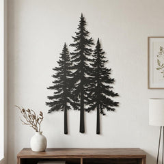 Pine Tree Metal Wall Decor