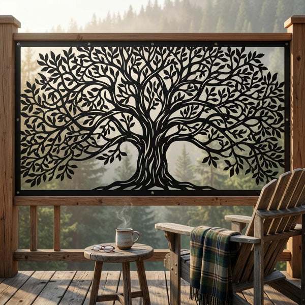 Large Tree Metal Privacy Screen