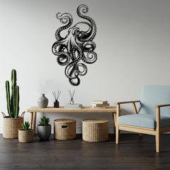 Octopus Metal Wall Art