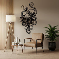 Octopus Metal Wall Art