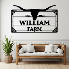 Custom Farm Name Sign