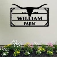 Custom Farm Name Sign