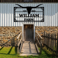 Custom Farm Name Sign