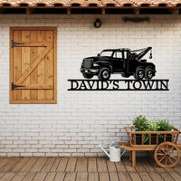 Tow Truck Metal Wall Art