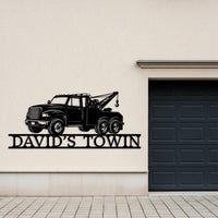 Tow Truck Metal Wall Art
