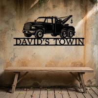 Tow Truck Metal Wall Art