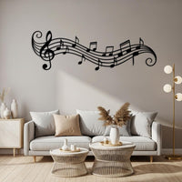 Musical Notes Metal Wall Art