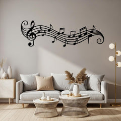 Musical Notes Metal Wall Art