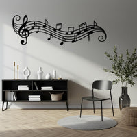 Musical Notes Metal Wall Art