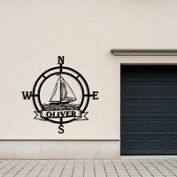 Custom Nautical Compass Wall Art