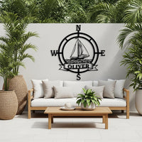 Custom Nautical Compass Wall Art