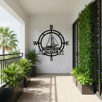 Custom Nautical Compass Wall Art