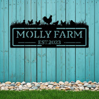 Chicken Farm Sign Custom