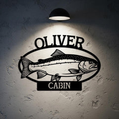 Fishing Cabin Sign