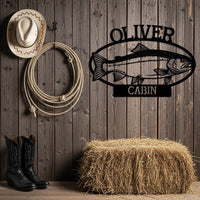 Fishing Cabin Sign