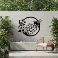 Bee and Honeycomb Wall Art