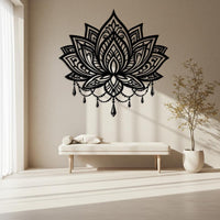 Lotus Mandala Metal Wall Art