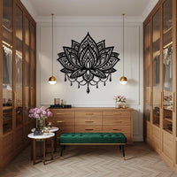 Lotus Mandala Metal Wall Art