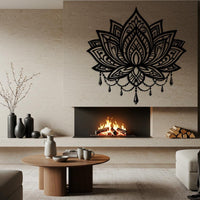 Lotus Mandala Metal Wall Art
