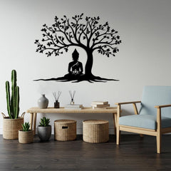 Zen Buddha Metal Wall Art