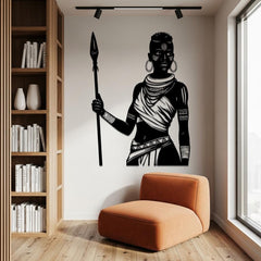 African Warrior Woman Wall Art