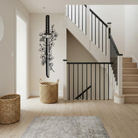 Floral Katana Wall Art