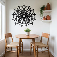 Spider Web Metal Wall Art