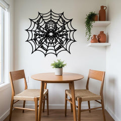 Spider Web Metal Wall Art