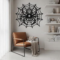 Spider Web Metal Wall Art