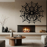 Spider Web Metal Wall Art