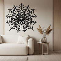 Spider Web Metal Wall Art