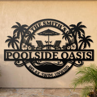 Custom Poolside Sign