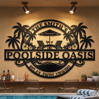 Custom Poolside Sign