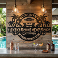 Custom Poolside Sign