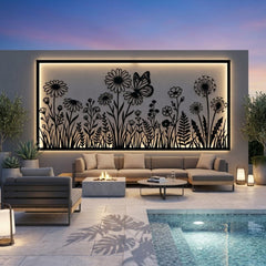 Wildflower Large Metal Wall Decor