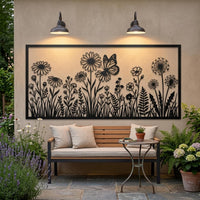 Wildflower Large Metal Wall Decor