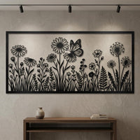 Wildflower Large Metal Wall Decor