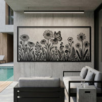 Wildflower Large Metal Wall Decor