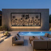 Wildflower Large Metal Wall Decor