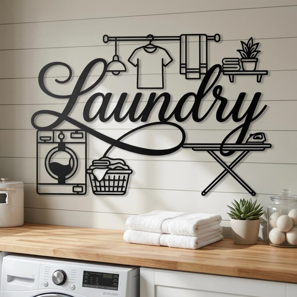 Laundry Room Metal Sign