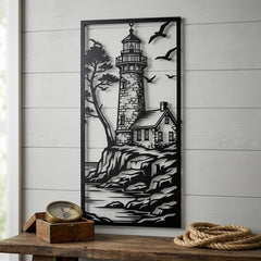 Lighthouse Metal Wall Decor