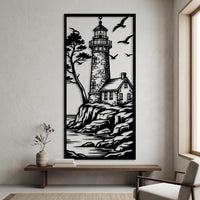 Lighthouse Metal Wall Decor