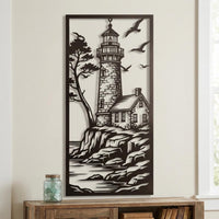 Lighthouse Metal Wall Decor