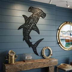 Hammerhead Shark Metal Wall Decor